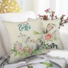 Meleager 4 x Easter Cushion Covers, Easter Decoration, Bunny Cushion