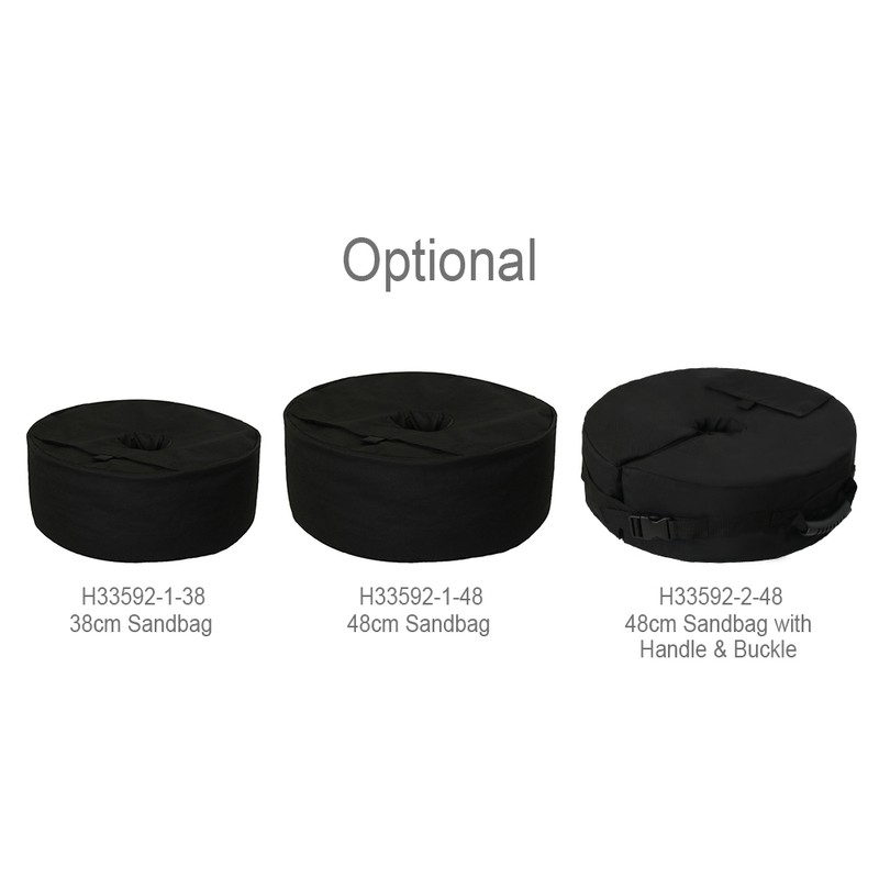 Sandbag for Umbrella Base Canopy Weight Bag 18.9" Round Sandbags