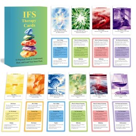 IFS Therapy Cards for Adults, 52 Therapy Cards for Parts Work, Shadow Work & Self-Awareness, Internal Family Systems Inspired Deck for Journaling, Emotional Awareness & Personal Growth