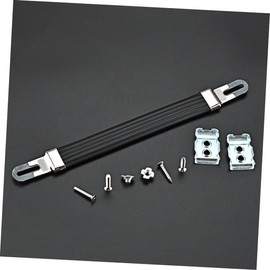 CAXUSD 2 Sets Metal Ends and Screws for Amplifier Handle Sturdy PVC Material Comfortable for Hanging Speakers