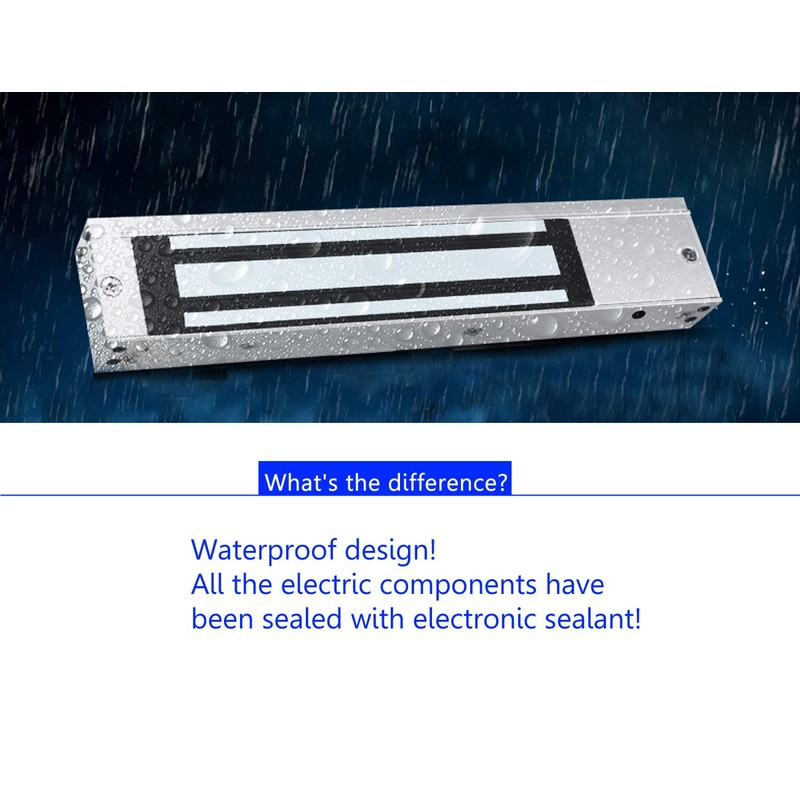 Supreform Outdoor Indoor Waterproof 12VDC 24VDC 600lbs Holding Force Magnetic