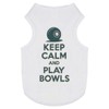'Keep Calm and Play Bowls' Pet Dog/Cat T-Shirt (PT00155594)