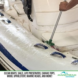 Mainstream Marine Boat Cleaner, Biodegradable Boat Wash Soap, Deck Cleaner for Fresh and Salt Water, Boat Cleaning Supplies for Decks, Hull Cleaner, Canvas, Sails, Upholstery - 1 Gallon
