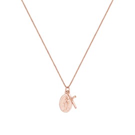 Elli Women's Necklace Virgin Mary Cross Pendant Spiritual in 925 Sterling Silver, Sterling Silver, None