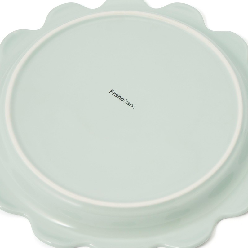 Francfranc Franc Rough Plate Large Mint Dinnerware Plate New Life