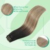 SURNEL Extensions Clip in Hair 16inch 140g 7Pcs Clip in