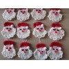 {12} CROCHETED SANTA ORNAMENTS