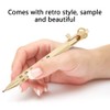 Retro Style Metal Brass Signature Gel Ink Pen Office School