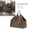 Firewood Carrier Bag Canvas Scratch Resistant Firewood Log Tote Bag