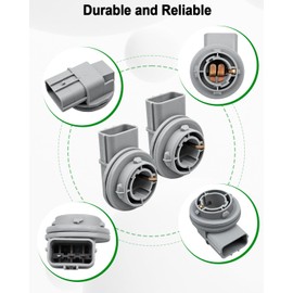 QAGGUM Turn Signal Socket Fit for Kia Forte 2019 2020 2021, Car Light Bulb Socket Replace 92164-M7000 Front Left Right