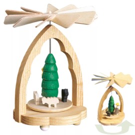 Richard Glaesser Miniature Pyramid Shepherd and Dog | Warm Air Pyramid