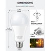 KINDEEP Yellow Bug LED Light Bulb 4 Pack, 23W (150-200W