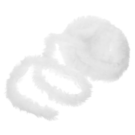 DEARMAMY Christmas Faux Fur Fur Fabric Band Christmas White Faux Fur Faux Fur Trim Faux Fur Trim Winter Women Faux Christmas Wreath Faux for Xmas Tree Decoration