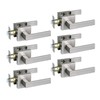 NEWBANG Hall/Closet Lever Handle Lock Satin Nickel Finish-Heavy Duty Door