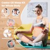 8Pcs Castor Oil Pack Wrap Kit, Reusable Organic Cotton Liver