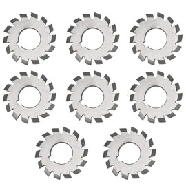 8pcs High Speed Steel Milling Cutter M0.5x16mm Straight Gear Router Bit HSS Disc Cutter Industrial Milling Cutter