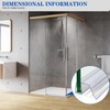 Bathroom Shower Glass Door Bottom Seal Strips, Length 36 Inch