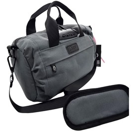 Smell Proof Duffle Bag with Anti Theft Combo Lock, Removable Shoulder Strap, Water Resistant, Ultra Durable Double Gasket Zippers + Premium Hardware, Space Grey, 9-Inch (9" x 5" x 4"), Smell-proof