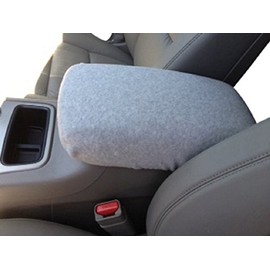 Car Console Covers Plus Made in USA Fleece Center Armrest Console Cover fits Dodge Ram 1500 2500 3500 Series 2003 Light Gray