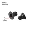sourcing map M4 x 6mm Phillips Screw Fastener Black for