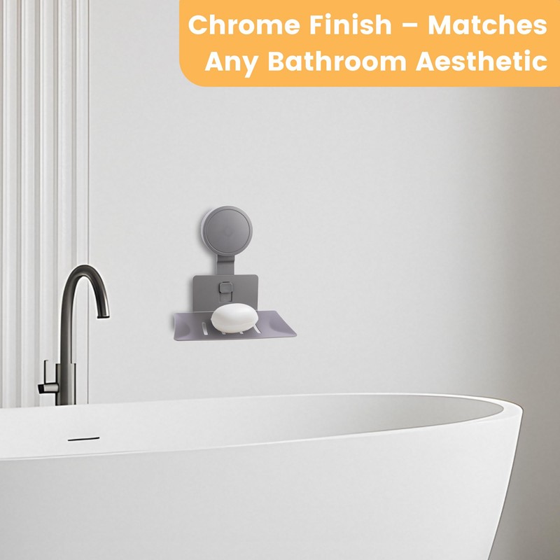 Soap Holder for Shower Wall Suction Cup Bar Soap Dish