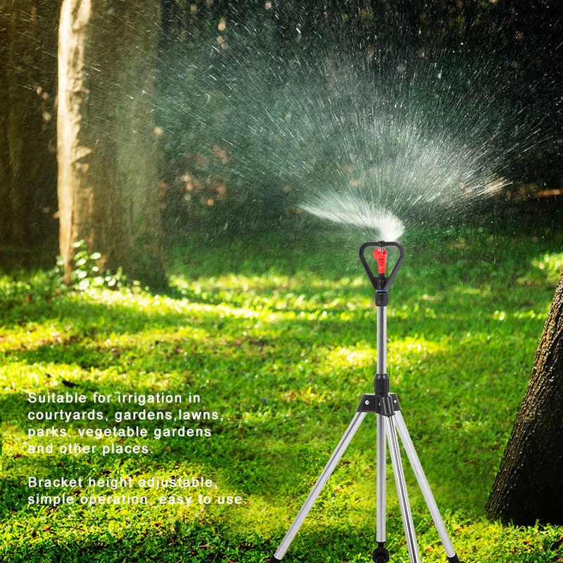 360 Degrees Adjustable Tripod Water Sprinkler Garden Lawn Irrigation Tool