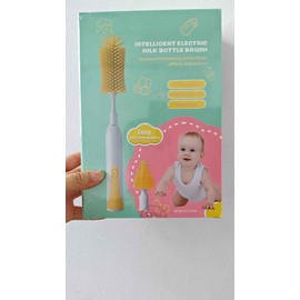 Electric Cleaning Brush with Bottle Brush & Milk Mixer, Rechargeable Electric Bottle Brush with 2 Speed Mode,Powerful Waterproof Bottle Cleaner Brush,A Must Have for Daily Life (Plum)