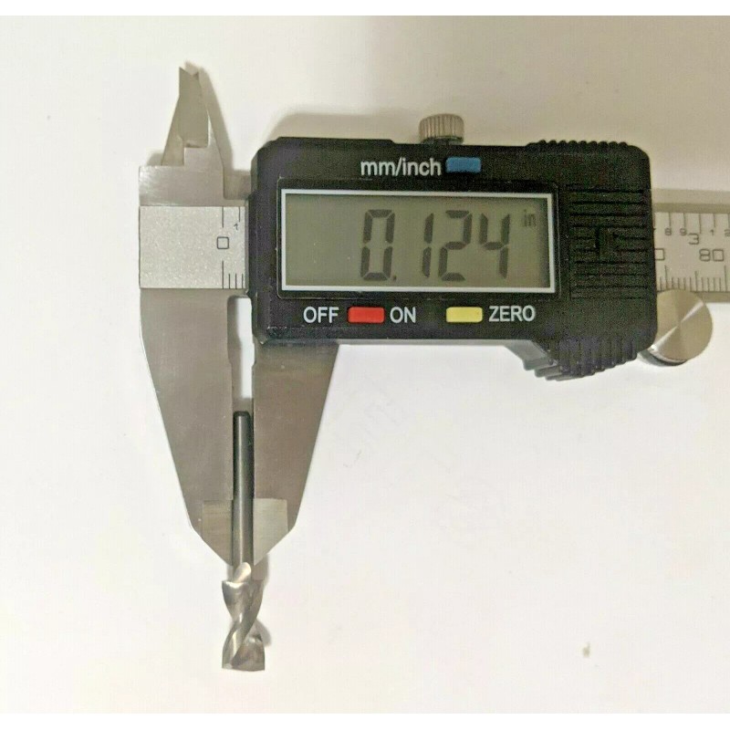 Precision Carbide .250" 1/4 Carbide Drill .500" Depth 1/8" Shaft