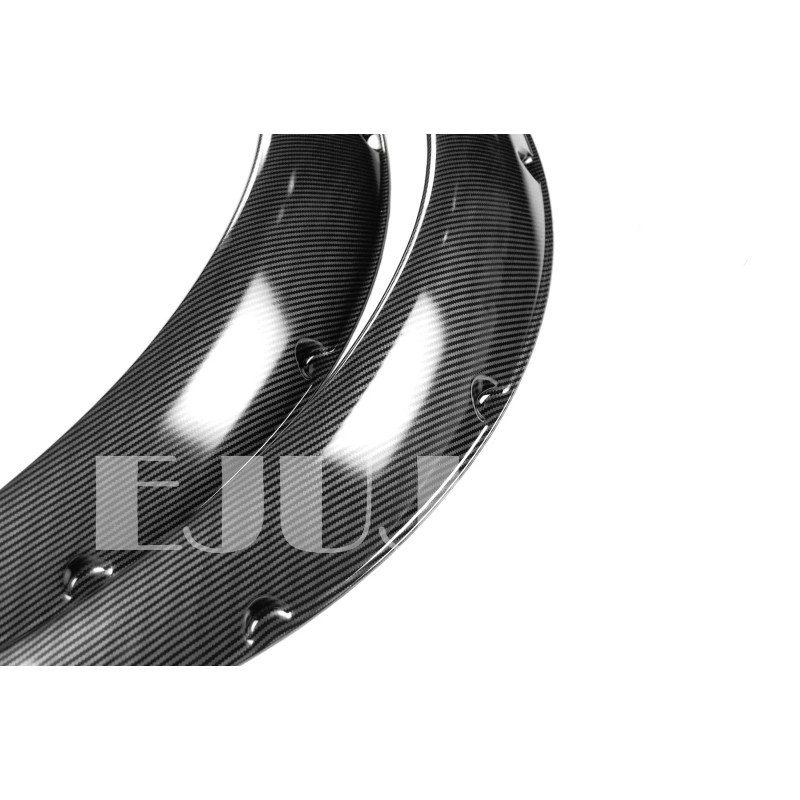 SDeelCase 1.75" Black Carbon Effect Flexible 2 Pieces Wide Arch