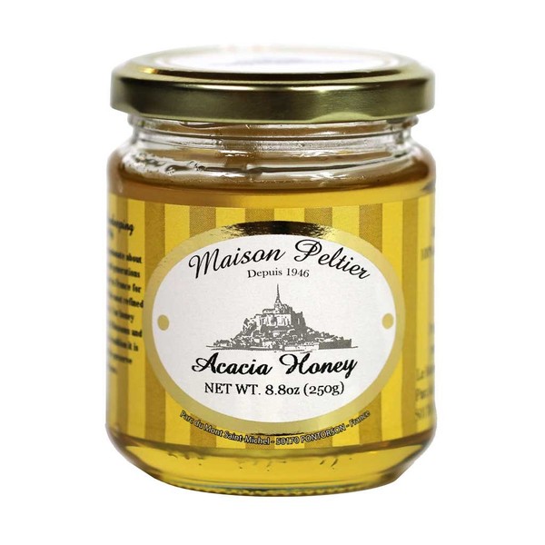 Maison Peltier, 100% Unpasteurized French Raw Acacia Honey, 250g (8.8oz) Jar