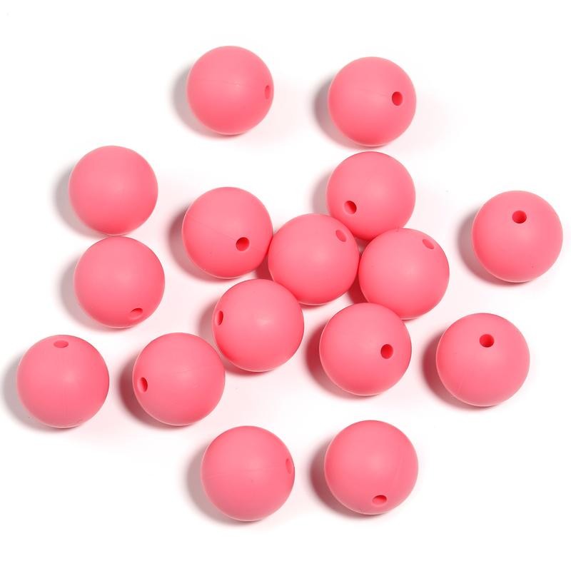 【B170】 Beads for DIY Projects: 15mm Round, Mixed Color, 30Qty