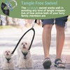 Zhilishu Dual Dog Leash Coupler - 360 No Tangle Double