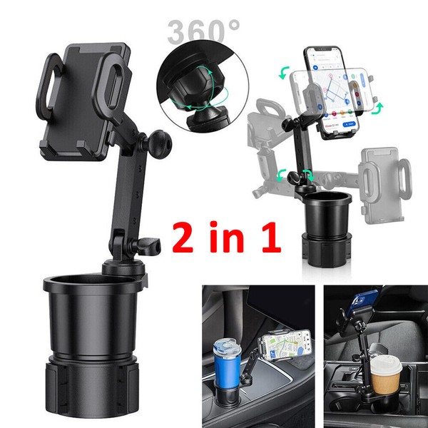 Unbranded 2 in 1 360° Universal Car Cup Holder Expander