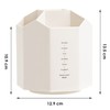 AhfuLife Rotating Pencil Pot for Desk, Makeup Brush Holder with