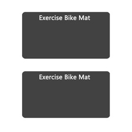 OYSTERBOY Exercise Bike Floor Mat, Workout Equipment 2pcs