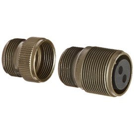 Amphenol Industrial MS3101A16-11S Circular Connector Socket, General Duty, Non-Environmental, Threaded Coupling, Solder Termination, Cable Connecting Plug, 16-11 Insert Arrangement, 16 Shell Size, 2 Contacts