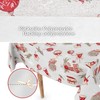 ANRO Oilcloth Tablecloth Christmas Tablecloth Washable Oilcloth Christmas Tablecloth Christmas