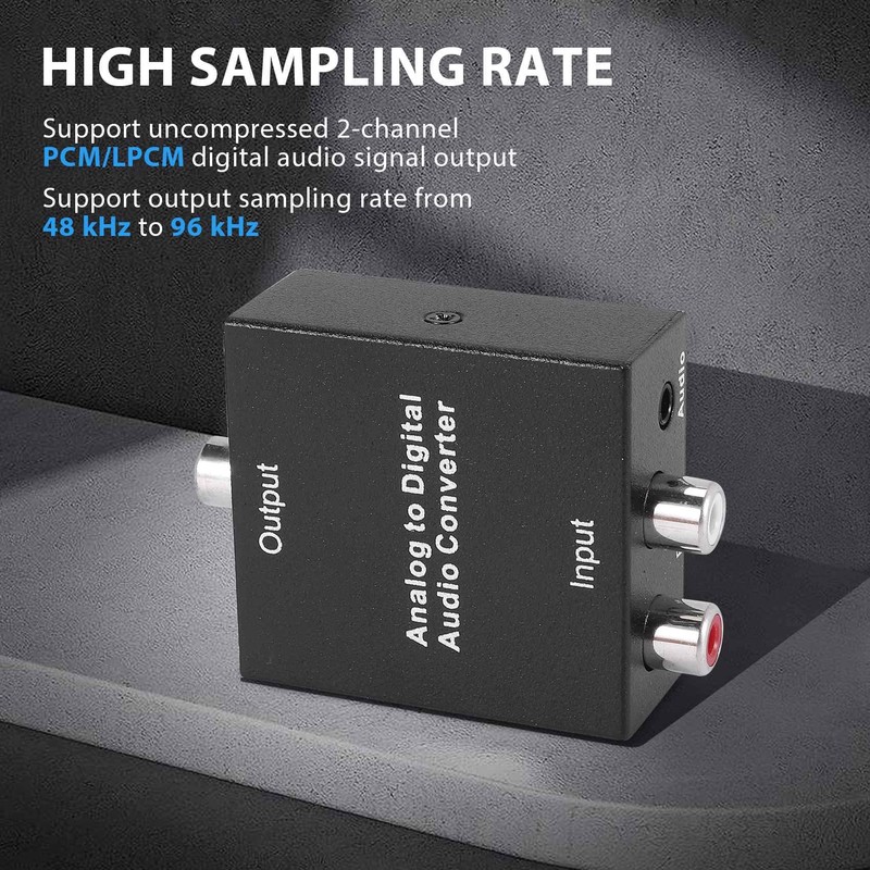 Aribrnten Analog to Digital Audio Converter R/L 3.5mm AUX to