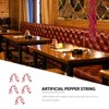 Operitacx Pack of 5 Artificial Chilli Pepper Strings, Fake Chili