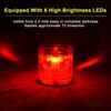 Aolyty Solar Strobe Warning Light IP54 Waterproof LED Flashing Safety