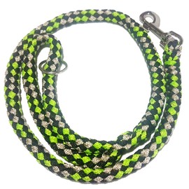 Activity4Dogs Braided Dog Lead 1.2 m for Medium and Large Dogs Round Diameter 15 mm Lead Training Lead Green/Black/White Made in Germany