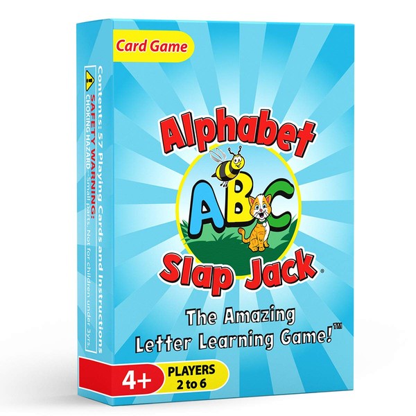 Alphabet Slap Jack - a Fun ABC Letter Learning Card Game - Kids Learn Upper/Lowercase Letter Recognition and Letter Sounds While Playing a Fun Game – Preschool Thru 1st Grade