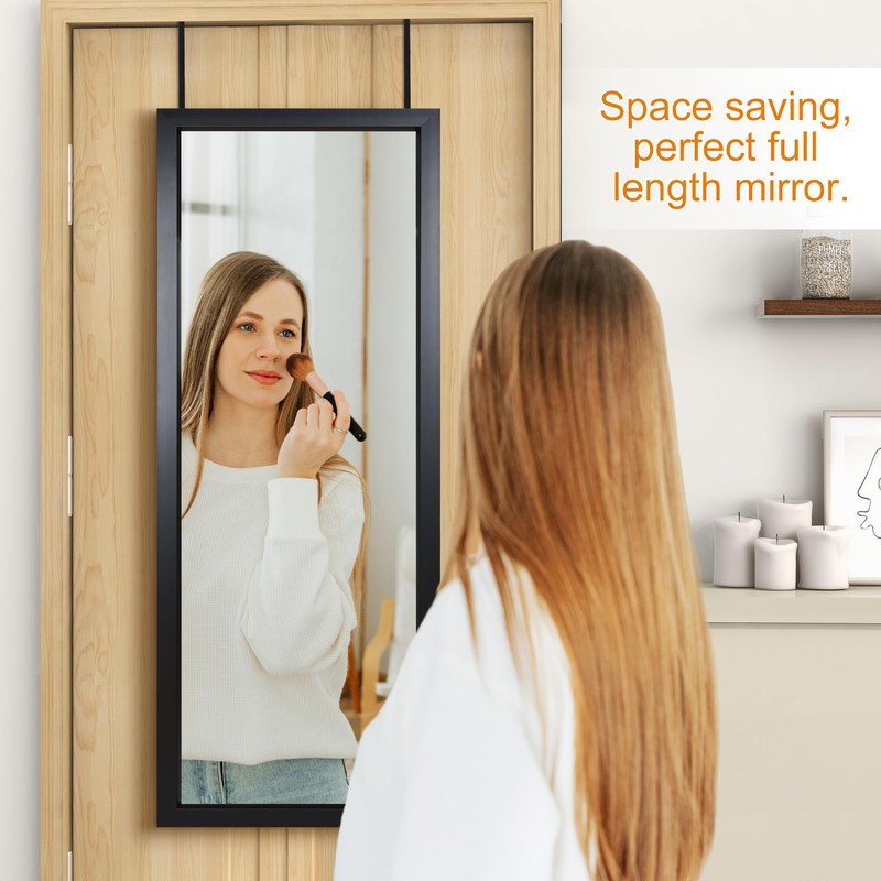 PexFix Door Mirror Full Length 51"x18" Over The Door Rectangle
