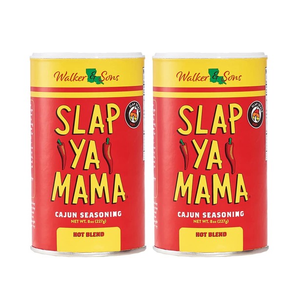 Slap Ya Mama Cajun Seasoning Hot Blend Two Pack by Slap Ya Mama