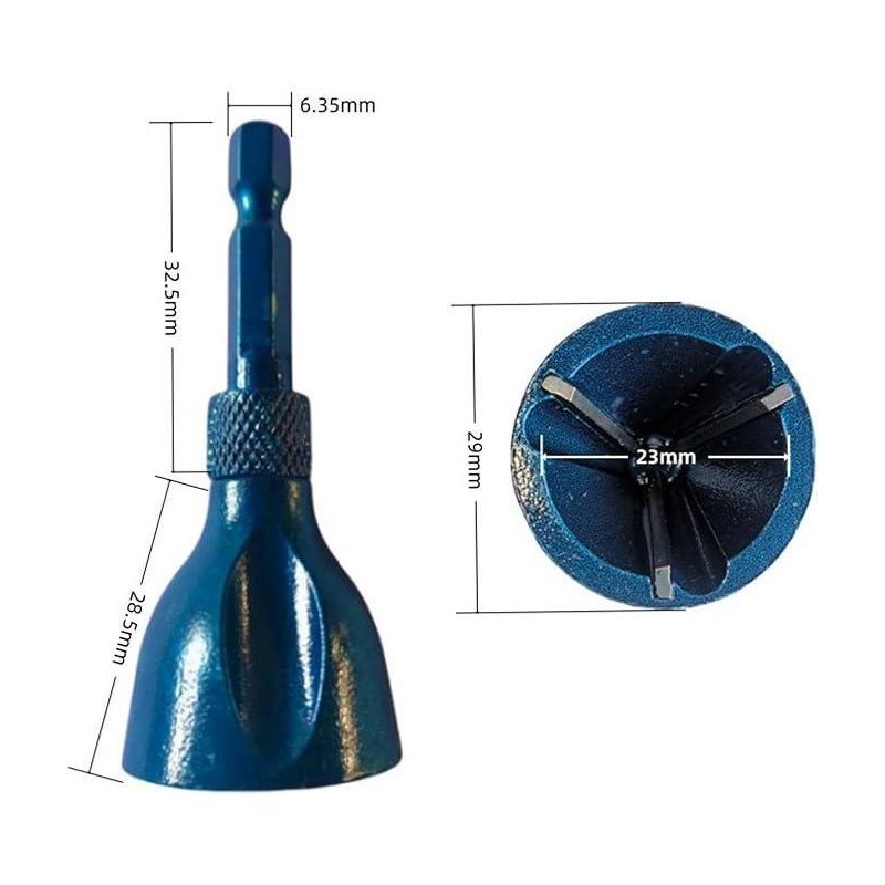 Deburring External Chamfer Tool, Remove BurrTools with Quick Release Shank,