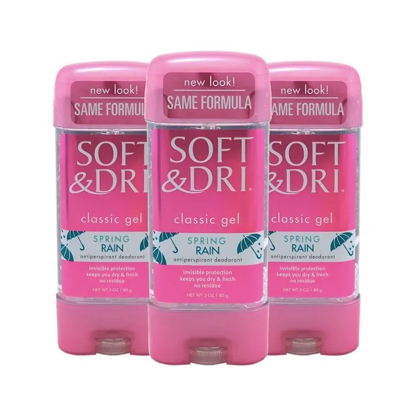 Antitranspirante Soft & Dri Spring Rain 3 Pz