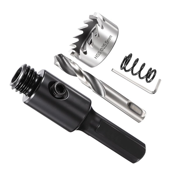 METALLIXITY Hole Saw Kit 25.5mm (1"), 4241 High Speed Steel