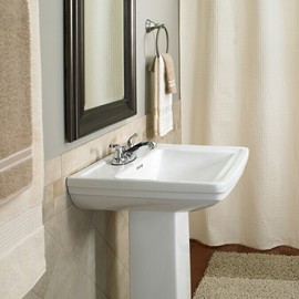 AquaSource BATHROOM FAUCET Chrome Finish AQUASOURCE 0007149 Centerset mount