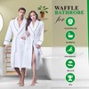 Canadian Linen Waffle Bathrobe (CA/US, Alpha, Large, Regular, Regular, White)