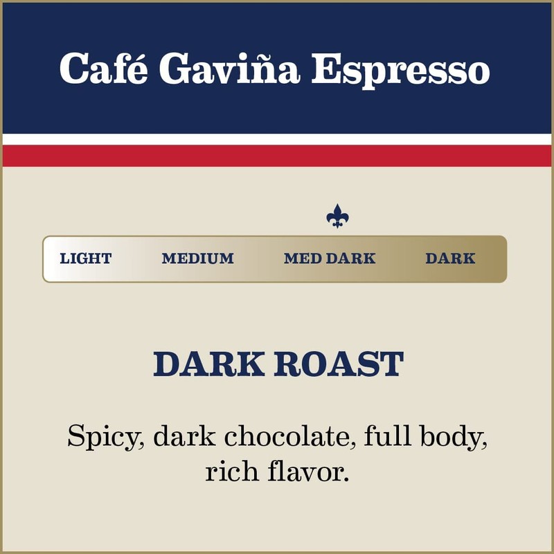Café Gaviña Espresso Coffee, Fine Ground Dark Roast, 100% Arabica,